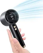 EztiYu Portable Handheld Fan, High Speed Cooling Fan 3-10 Hours Battery Life, USB Rechargeable Battery Powered Personal Fan, Gifts for Men/Women, Travel/Camping Essentials（Black）
