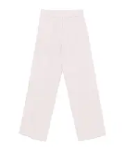 Elastic waist casual pants 1 White