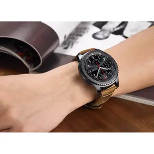 三星錶帶 20/22毫米的錶帶適合三星Gear S3 快速拆卸 真皮舒適時尚錶帶 現貨