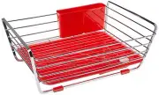 pearl metal tableware drainer basket red simple storage HB-301