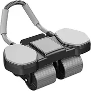 Abdominal Wheel Roller - Automatic Rebound Abdominal Wheel | Four Wheels Ab Roller With Phone Holder | Multifunctional Quiet Home Workout Trainer For Room Apartment Garage Workout Men Women