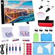 183PCS A4 Diamond Painting Light Pad Kit, Light Board for Diamond Painting Accessories, Tracing Light Box with 5D Painting Tools Set for Full Drill & Partial Drill Art