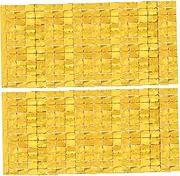 DOITOOL 2Pcs Foil Fringe Curtains for Birthday Party Decorations Square Tinsel Photo Backdrop Props Shimmering Fringe Curtain for Celebrations Durable Design