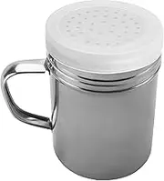 Cooking Dredges | Metal Salt Pepper Stainless Steel Dredge with Lids,Versatile Rustproof Fine Mesh Dredges Shakers for Barbecues Restaurants