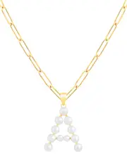 Splendid Pearls Gold Over Silver 4-5mm Pearl Pendant