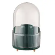 Makeup Brush Holder Organizer with Lid, 360°Rotating Makeup Brush Organizer6912