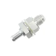 Aeroflow Fuel Cell Bulkhead Fitting -6 AN To 7.93mm 5/16" Barb Silver Finish