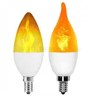 在飛比找蝦皮購物優惠-Led 火燈 E14 E27 E12 蠟燭燈 5W 3 種模