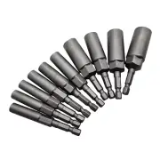 10Pcs 5.5mm-14mm Hex Socket Sleeve Nozzles Driver Set for Drills Drivers6835