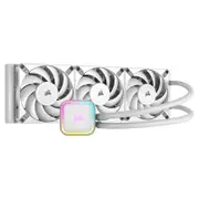 Corsair iCUE H150i ELITE RGB Liquid CPU Cooler - White - 360mm, 10.9-59.1 CFM, 5 Years Warranty, ICUE,