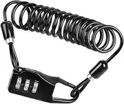 TOGEVAL 1Pc Combination Bike Security Cable Lock Durable Flexible Design for Easy Installation for Outdoor Cycling Theft Prevention Portable Bike Lock