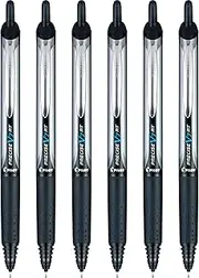 PILOT Pen 13616 Precise V7 RT Refillable & Retractable Liquid Ink Rolling Ball Pens, Fine Point (0.7mm) Black Ink, 6-Pack