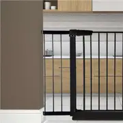 Levede Baby Safety Kids Gate 20CM Pet Security Door Barrier Extension Black