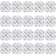 20 TENS Unit Electrode Pads 2x2'' - Replacement Pads with 3,5mm Snap Button f...