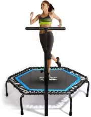 48" Hexagon Rebounder Mini Trampoline Australia, Foldable Exercise Trampoline fo