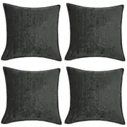 4PK Jason Commercial Parker Premium Cushion Filled 44x44cm Charcoal 340GSM