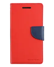 Goospery Fancy Diary for iPhone XR - Red/Navy