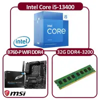 在飛比找momo購物網優惠-【Intel 英特爾】Intel i5-13400 CPU+