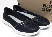 Cloudsteppers by Clarks Adella Poppy Size 6.5 XW WIDE EU 37 Women's Shoes Black