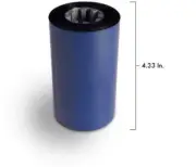 Pack of 12 Resin Enhanced Wax For Sato Printer 110 mmx410M 4.33"x1345'.