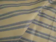 1.77 Yds LEWIS STUDIOS Chintz Stripe China Blue DRAPERY FABRIC 54" x 64" BTP