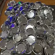 Blank Button Making Supplies 2” Back Button Pin Making Crafts 165+ Pieces