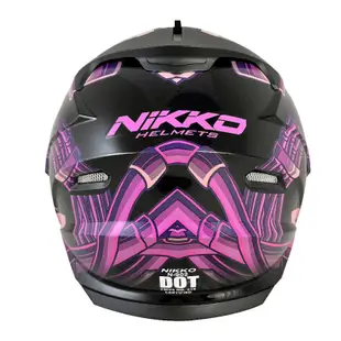 Nikko N902II / N-902II 二代 安全帽 #13 深淵拜訪者 霧面黑紫 全罩 內藏墨鏡 耳機槽 可樂帽