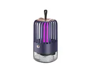 Electric Mosquito Killer Lamp Anti Mosquito Repellent Mute Rechargable Mosquito Trap Household Outdoor Camping Insect Killer - Dark Blue USB Power 2000mA