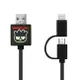 CAMINO酷企鵝二合ㄧ雙頭傳輸線Micro USB+Lightning/ 0.7M eslite誠品
