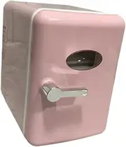 Ｂｅｓｇａ Mini Fridge Small Skincare Fridge 4L Single Door USB Compact Refrigerator for Food Cosmetic Home Dorm College, Pink