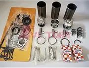 for yanmar Parts 3TNE88 Rebuild kit Piston Ring Cylinder Liner Complete Gasket kit All Bearing + Valve Guide + Connecting Rod