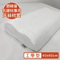 在飛比找PChome24h購物優惠-英國百年品牌Dunlopillo 鄧祿普工學型天絲枕套-1入