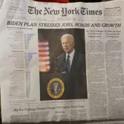 The New York Times Thursday April 1 2021. BIDEN PLAN STRESSES JOB, ROADS AND...