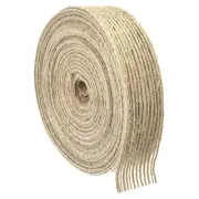 Burlap Fabric Ribbon, 13/16 Inch Natural Fabric Burlap Jute Ribbon, 11 Yards