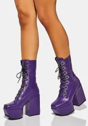 [Lamoda] Purple Mutual Agreement Platform Boots