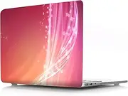 IVY Colorful Flowing Light Crystal Hard Shell Cover for MacBook Pro 13 inch Case (Retina, A1425 / A1502, 2012-2015 Release),Anti-Slip Pads,Ultra Thin & Lightweight Protective Case - Red