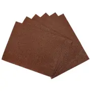 6 Pack 10.83 x 8.46" 2mm Thickness EVA Foam Sheets for Arts Brown Glitter