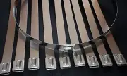 10PC STAINLESS STEEL 5/16"W X48" LONG EXHAUST HEADER ZIP TIE STRAP BAND 7.9x1250