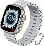 [Tvtkas] Ocean Band Compatible with Apple Watch Band 49mm 45mm 44mm 42mm 41mm 40mm 38mm, Women and Men iWatch Bands, Soft Silicone Sport Band for Apple Watch Series Ultra SE 8 7 6 5 4 3 2 1