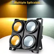 2LED COB 200W Par Stage Lighting DMX LED Audience Blinder Light Warm Cool White