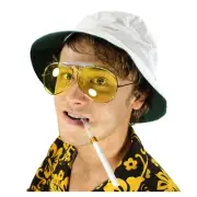 FEAR and LOATHING in LAS VEGAS Raoul Duke Bucket Hat Sunglasses Cigar Costume