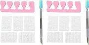 Cuticle Trimmer & Remover Set, Stainless Steel Cuticle Pusher Tool with Sponges and Sandpapers, Professional Cuticle Remover Kit for Salon, Home