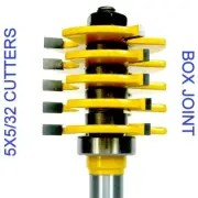 1 PC 1/2" SH 5 Slots Adjustable Box Joint Router Bit sct-888