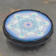 HSFY: Orgonite® Charging Platform Plate with Metatron’s Cube Grid