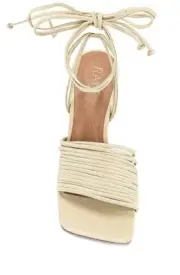 New, Raye Simon Heel in Bone White, Size 8