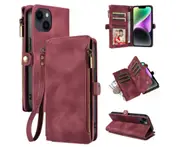 033 Flip Zipper Wallet Phone Case for iPhone15 Pro Max