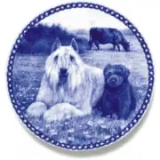 Bouvier des Flandres - Dog Plate made in Denmark from fine European Porcelain