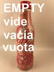 EMPTY BOTTLE 1x bottle COKE with SAKURA design bottle - 250ml Japanese Coca Cola