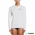 【NIKE 耐吉】SWIM 上衣 女 長袖上衣 長袖防曬衣 女泳裝 運動 白 NESSD351-100