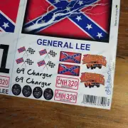 DUKE OF HAZZARD 1/10 Scale GENERAL LEE Tamiya HPI Full Decals Stickers New Look